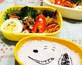 簡単すぎ！ラップに絵を描いてキャラ弁^^作り方3写真