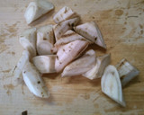 簡単 和食 ブリと ごぼう 大根の 煮物作り方4写真
