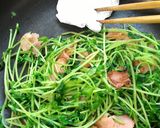 お弁当の隙間に♪簡単節約ベーコン豆苗炒め作り方6写真