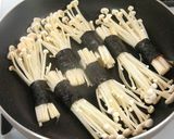 エノキのフライパン焼き♪梅＋でサッパリと作り方6写真