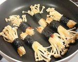 エノキのフライパン焼き♪梅＋でサッパリと作り方7写真