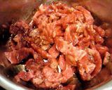 牛肉とゴーヤーとパプリカの味噌炒め作り方1写真