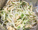 きゅうりともやしの胡麻酢和え作り方6写真