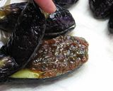 揚げ茄子の大葉味噌はさみ作り方5写真