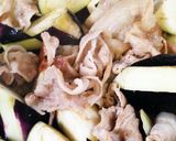 簡単ナスと豚バラ肉のウスターソース炒め作り方4写真