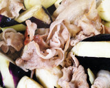 簡単ナスと豚バラ肉のウスターソース炒め作り方4写真