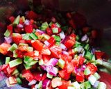 ササミと野菜のサラチャー丼作り方3写真