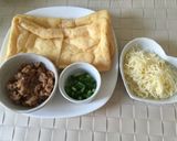 油揚げのトースター焼き。肉みそチーズのせ作り方2写真