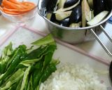 ●麻婆なす●肉なしで夏野菜消費！作り方1写真