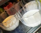 すいかのゼリーと牛乳プリン作り方2写真