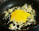 食物繊維たっぷり♪炒りキャベツの卵寄せ♪作り方3写真