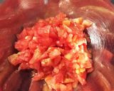 簡単！さっぱりトマトのっけ飯作り方2写真
