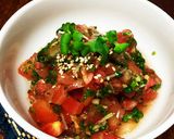 簡単！さっぱりトマトのっけ飯作り方4写真