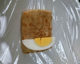 薄切り冷凍豆腐でゆで卵巻き!!作り方5写真