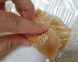 薄切り冷凍豆腐でゆで卵巻き!!作り方6写真
