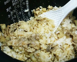 れんこんと豚肉の炊き込みご飯作り方8写真