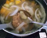 夏が来た☀茗荷と南瓜・玉ねぎのお味噌汁作り方4写真