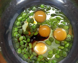 枝豆たくさん☆ふわふわ厚焼きたまご作り方1写真