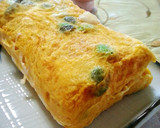枝豆たくさん☆ふわふわ厚焼きたまご作り方5写真
