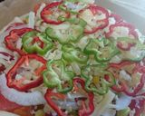 農園レシピ・トマトと夏野菜のピッツア♪作り方5写真