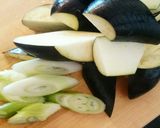 簡単✾甘味噌でナスの鍋しぎ作り方1写真