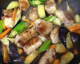 夏野菜とバラ肉甘辛炒め作り方6写真
