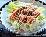 cafeごはん♪甘辛ミンチの卵とじ丼作り方16写真