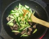 砂肝とキュウリのあっさり炒め☺作り方4写真