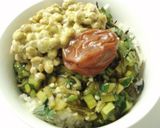 大葉　みょうが　梅干　ねぎ油で山形だし作り方6写真