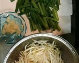 モヤシとニラのポン酢deごま油炒め☆作り方1写真