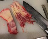 クジラベーコンのおつまみ♡作り方1写真
