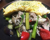 ニンニクと野菜の炒め物 卵を絡めて！作り方6写真
