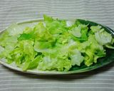 レタスと海苔だけ～簡単サラダ作り方1写真