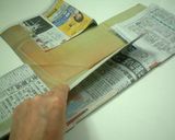 新聞紙で作る社宅カステラ♪作り方6写真
