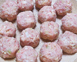 レンチンで簡単☆ヘルシー笠増し皮なし焼売作り方2写真