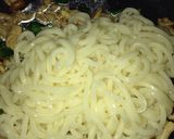 【簡単独り飯】スタミナうどん作り方4写真