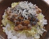 離乳食完了期 じゃこ納豆とキャベツの丼作り方3写真