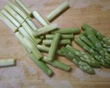 簡単 豚肉と アスパラのチーズケチャ炒め作り方1写真