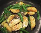 ナスとインゲンのニンニク味噌炒め作り方5写真