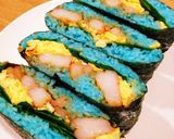 まるで食べる水槽！エビチリおにぎらず作り方7写真