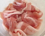 ハマる♡豚バラ肉のピリ辛アジアン丼作り方1写真