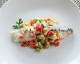 夏野菜アレンジ！鮭の枝豆チーズ蒸し作り方5写真