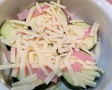 ナスとハムのチーズ焼き作り方3写真