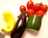夏野菜のっけ素麺♪作り方1写真
