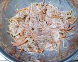 きんぴら風味の豚肉ハンバーグ作り方3写真
