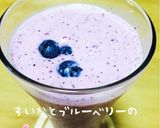 ブルーベリー&スイカの美容スムージー作り方1写真
