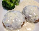 カニクリームソース☆ハンバーグ作り方6写真