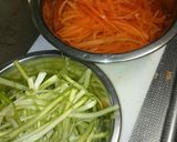 ヘルシー★ベジ麺パスタ カルボナーラ作り方1写真