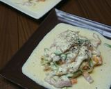 ヘルシー★ベジ麺パスタ カルボナーラ作り方10写真