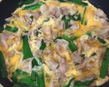 時短＆かんたん♪豚肉とニラの玉子とじ丼作り方4写真